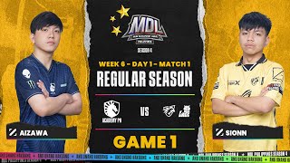 MDL PH S4  W6D1  TLAC VS ONL  GAME 1 [upl. by Mcgill]