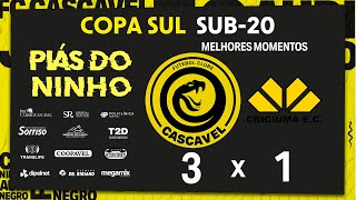 MELHORES MOMENTOS  CASCAVEL X CRICIÚMA  COPA SUL SUB20 [upl. by Ahsaeym]