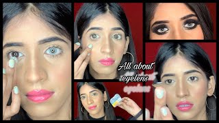 How to wear contact lens with tips best contact lenses for beginnersshrutimakeover [upl. by Ano310]