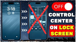 How to Disable Control Center from Lock Screen on iPhone 2024 [upl. by Dinnie]