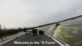 Ouachita River Forsyth Park to DArbonne Bayou Spillway Running in Bass Boat [upl. by Nylissej]