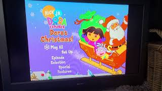 dora the explorer dora christmas 2004 dvd menu [upl. by Berlinda]