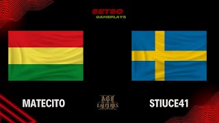 Age of Empires 3 Etiopia Vs Suecia MATECITO🧉 Vs Stiuce41  Definitive Edition  1V1 [upl. by Parfitt]