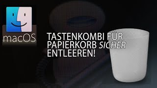 MACOSXTastenkombination für Papierkorb quotsicherquot entleeren anlegen MAC OS X  Tutorial [upl. by Som69]