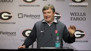 Georgia Football Coach Smarts PreTennessee Press Conference [upl. by Stutman]