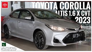 Toyota Corolla Altis 16 X CVT 2023 Detailed Review Price Specifications amp Features [upl. by Airtemed]