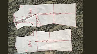 Detailed tutorial on how to draft a basic bodice pattern with bust dart and shoulder dart [upl. by Asiuol]