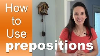 Learn How to Use English Prepositions with JenniferESL  Lesson 1  Introduction [upl. by Lavotsirc]