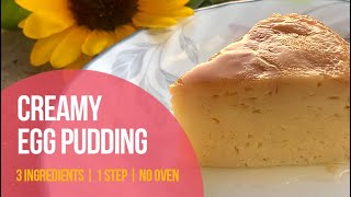 3 Ingredients Homemade Creamy Egg Pudding  no bake no oven  Urdu Hindi [upl. by Yenhpad]