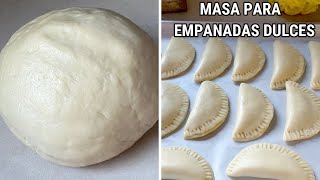 Masa RAPIDA Para Empanadas Dulces Lista en 10 Minutos [upl. by Kcinomod]