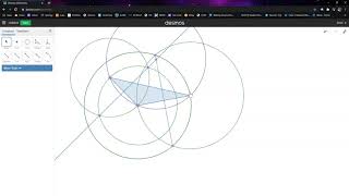 How to Construct Circumscribed and Inscribed Circles with a Triangle on Desmos [upl. by Nell]