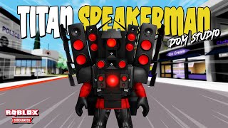 Aku Membuat TITAN SPEAKERMAN UPGRADE Multiverse Di Brookhaven WID  Roblox [upl. by Bondie]