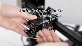 How to Install Creality Sprite Extruder Pro Kit on Your Ender3 Series 3D Printer [upl. by Aicener38]