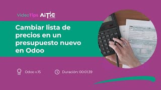 VideoTips AITIC  Actualización de lista de precios en un presupuesto [upl. by Navonoj840]