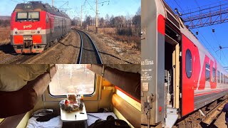 TransSiberian Railway Winter Journey  part 1 Vladivostok  Belogorsk on Train № 007НЭ [upl. by Siraved721]