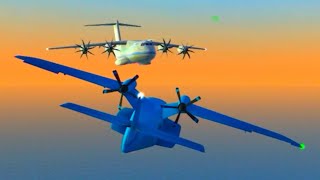 Midair collisions in Turboprop Flight Simulator with Realistic Sounds Part 10 [upl. by Alram896]