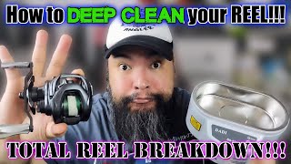 TOTAL REEL BREAKDOWN How to DEEP CLEAN your Baitcasting Reel using an ULTRASONIC CLEANER [upl. by Eatnoid232]