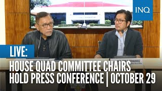 LIVE House quad committee chairs hold press conference  October 29 [upl. by Eloc]