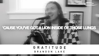 BRANDON LAKE  Gratitude Lyric Video [upl. by Catherin662]