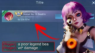 WHEN GLOBAL BEATRIX PLAY SNIPER IN IMMORTAL RANK😱Insane damage MUST WATCH [upl. by Okimuk884]