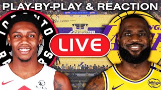 Los Angeles Lakers vs Toronto Raptors LIVE PlayByPlay amp Reaction [upl. by Ailime]