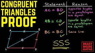 Congruent Triangles Proof  GCSE Questions [upl. by Forster]