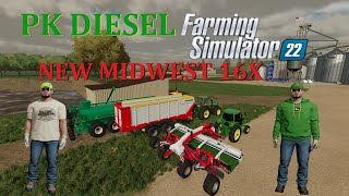 PREVIEW OF THE NEW MIDWEST 16X MAP FS22 NEW HAY amp FORAGE PACK DLC [upl. by James858]