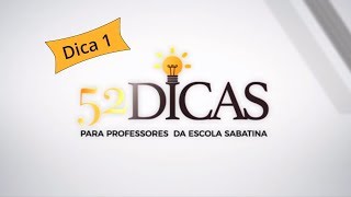 Dica1  Dicas para Professores da Escola Sabatina  Eber Nunes e Creriane Lima [upl. by Coriss679]