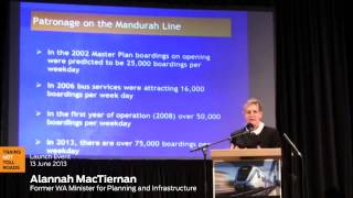 Alannah MacTiernan talks about Perths Mandurah Rail Line [upl. by Aitan]