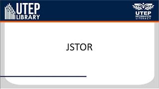 JSTOR [upl. by Ydnat]