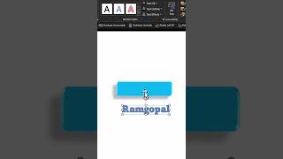 How to convert text into shapes in powerpoint ramgopalppt [upl. by Hasen]