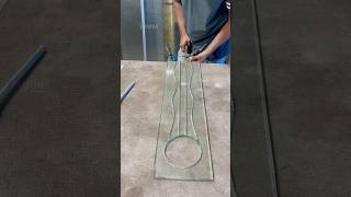 Glass cutting 🔥🔥uuushortvideo safetyglass glasswork [upl. by Riesman]