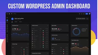 How To Customize The Wordpress Admin Dashboard  Custom Modern WordPress Login And Admin Dashboard [upl. by Fielding]