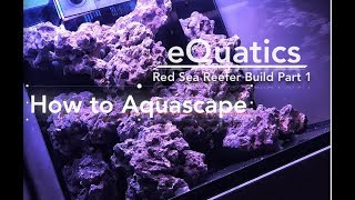 How to Aquascape Red Sea Reefer Build Part 1 [upl. by Hammer]