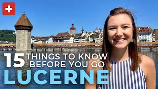 LUCERNE SWITZERLAND 15 Things To Know Before You Visit Lucerne [upl. by Yllah]