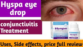 Hyspa eye drop  sodium hyaluronate conjunctivitis treatment lubricating eye drops kaise istemal [upl. by Enenstein753]