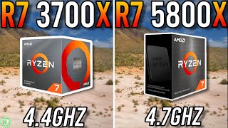 Ryzen 7 3700X vs Ryzen 7 5800X  Big Difference [upl. by Ramo]