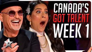 Canadas Got Talent 2024  Week 1 ALL AUDITIONS [upl. by Fineberg911]