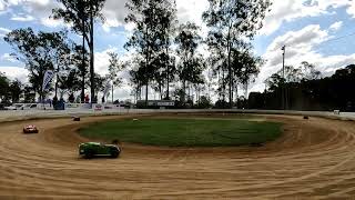 Dirt Mod A Main Feature  Pit Pass Quarter Scale Speedway Sunday 201024 [upl. by Vidovic]