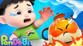 Dont Touch Hot Water Song  Safety Tips for Babies  More Nursery Rhymes amp Kids Songs  Pandobi [upl. by Yennor]