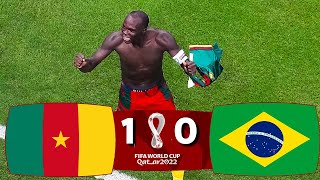 CAMEROON VS BRAZIL VINCENT ABOUBAKAR GIVES VICTORY TO CAMEROON [upl. by Freemon]