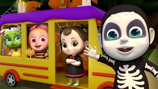 Wheels on the Bus Halloween  Halloween Carnival  Rosoo Nursery Rhymes amp Kids Songs [upl. by Adaj733]