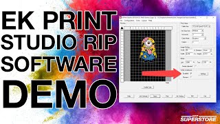 EK Print Studio RIP Software  DTF Superstore [upl. by Llevra]