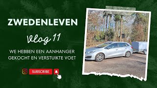 WE HEBBEN EEN AANHANGER GEKOCHT  EMIGREREN NAAR ZWEDEN  VLOG 11 [upl. by Macdonell]