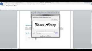 Add Digital Signature to MS Word document in SAP [upl. by Enawyd]