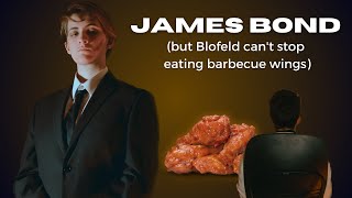 James Bond but the villain cant stop eating buffalo wings  UCLA Comedy [upl. by Amle]