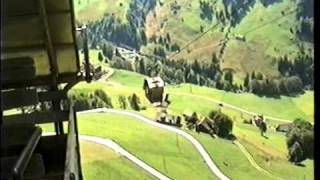 frühere offene Luftseilbahn Oberrickenbach zum Haldiwald [upl. by Arrio]