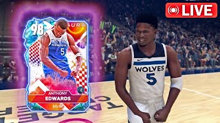 Galaxy Opal Anthony Edwards amp Pink Diamond James Harden Tomorrow NBA 2k25 Myteam Showdown LIVE [upl. by Bobine]