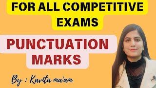 PUNCTUATION IN ENGLISH GRAMMAR PUNCTUATION JKP CONSTABLE EXAM JKSSB EXAM BY KAVITA MA’AM [upl. by Yduj393]