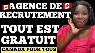 CANADA POUR TOUS🇨🇦AGENCE DE RECRUTEMENT‼️POSTULEZ GRATUITEMENT AUX OFFRES D’EMPLOIS… WAOUH [upl. by Murat987]